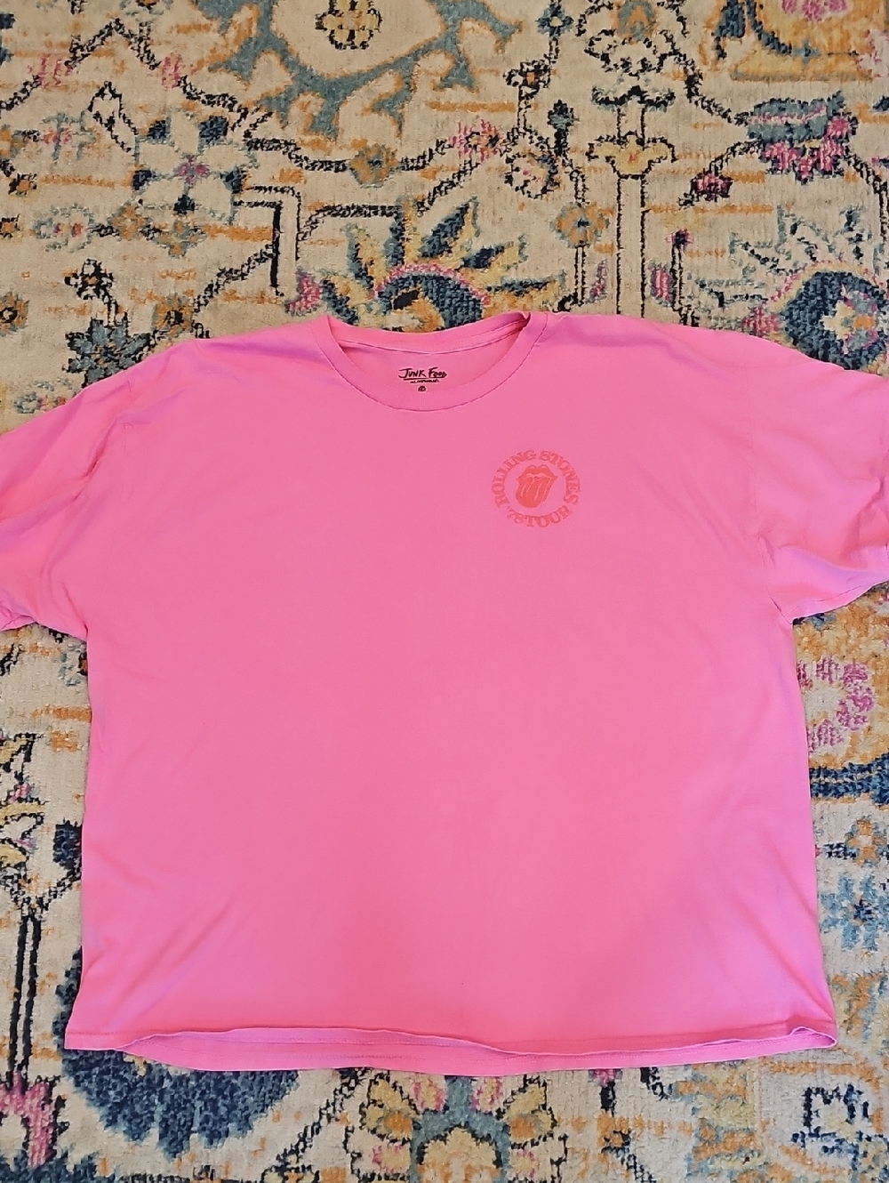 Womens Rolling Stones Tee - 2x Hot Pink